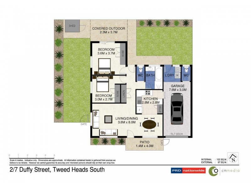2/7 Duffy St, Tweed Heads South NSW 2486 Floorplan