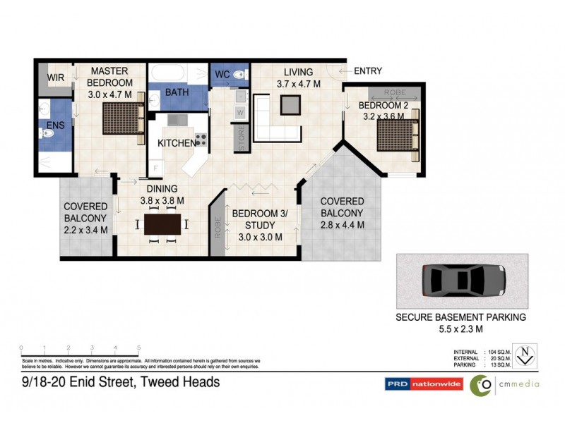9/18-20 Enid Street, Tweed Heads NSW 2485 Floorplan