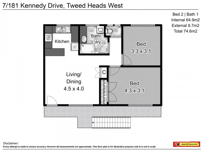 7/181 Kennedy Drive, Tweed Heads West NSW 2485 Floorplan
