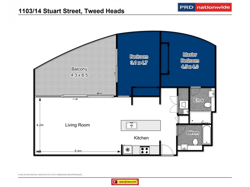 1103/14 Stuart Street, Tweed Heads NSW 2485 Floorplan
