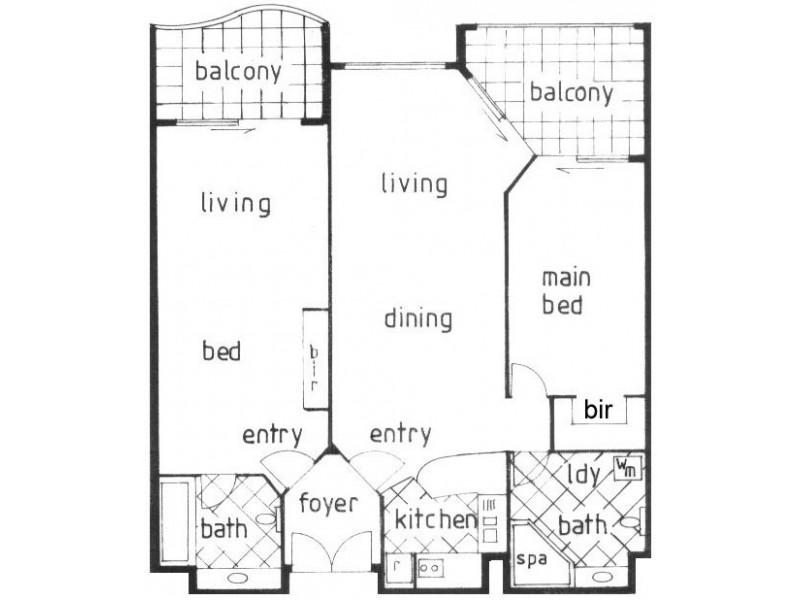 345-347/99 Griffith Street, Coolangatta QLD 4225 Floorplan