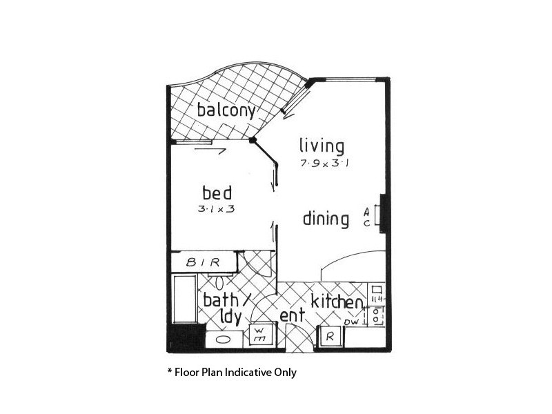 440/99 Griffith Street, Coolangatta QLD 4225 Floorplan