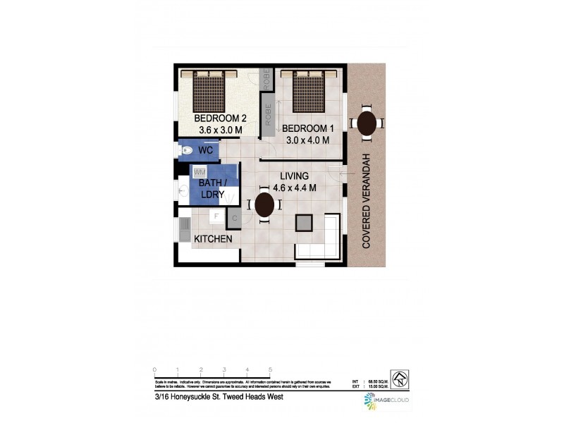 3/16 Honeysuckle Street, Tweed Heads West NSW 2485 Floorplan