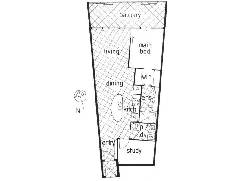 1204/3 McLean Street, Coolangatta QLD 4225 Floorplan