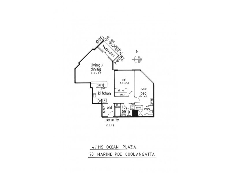 115/70 Marine Pde, Coolangatta QLD 4225 Floorplan