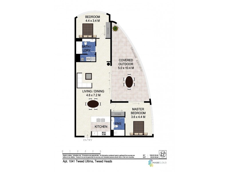 1041/18 Stuart Street, Tweed Heads NSW 2485 Floorplan