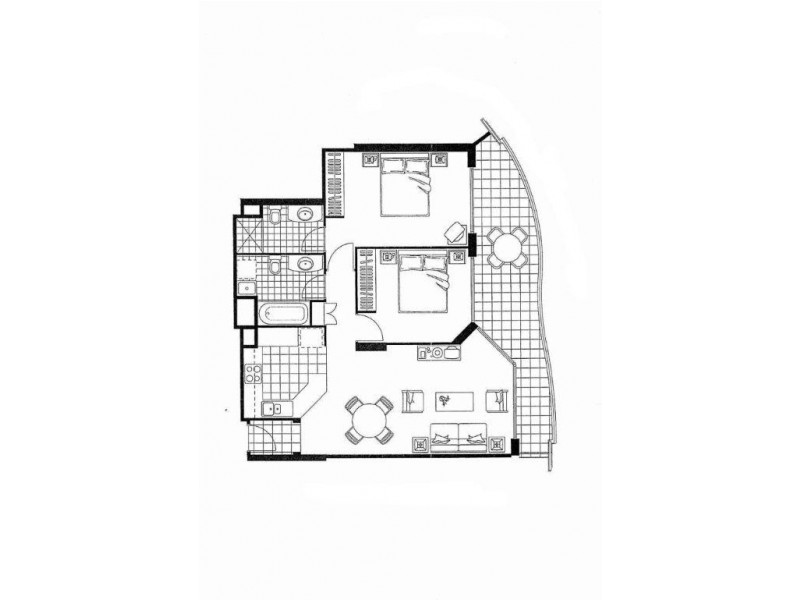 1302/88 Marine Pde, Coolangatta QLD 4225 Floorplan