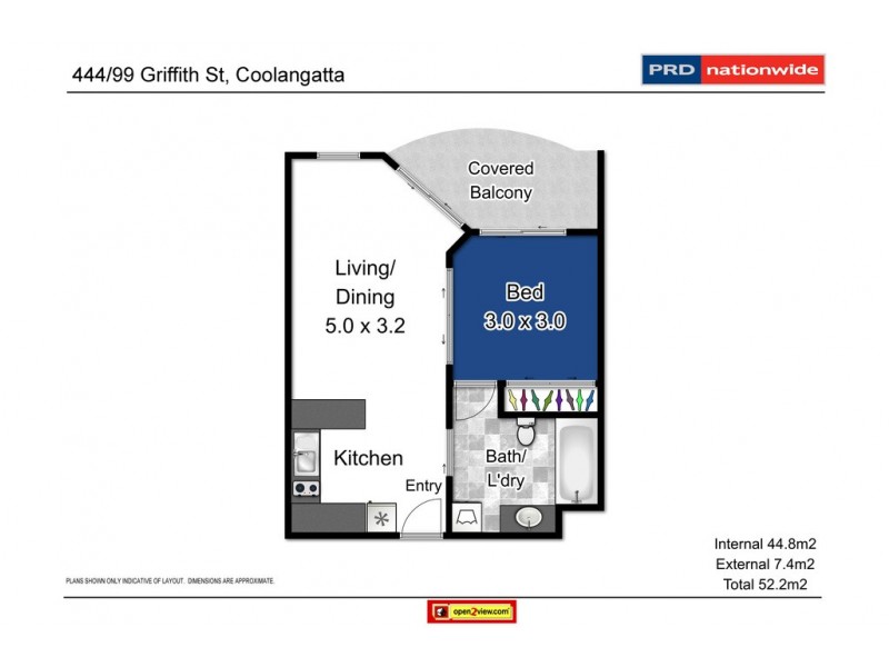 444/99 Griffith Street, Coolangatta QLD 4225 Floorplan