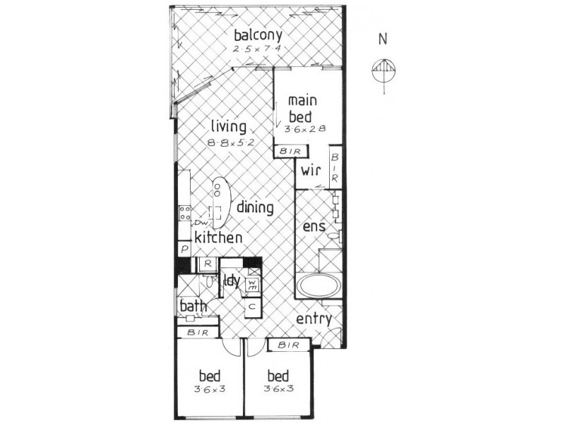 701/3 Mclean Street, Coolangatta QLD 4225 Floorplan