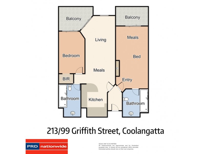 211-213/99 Griffith St, Coolangatta QLD 4225 Floorplan