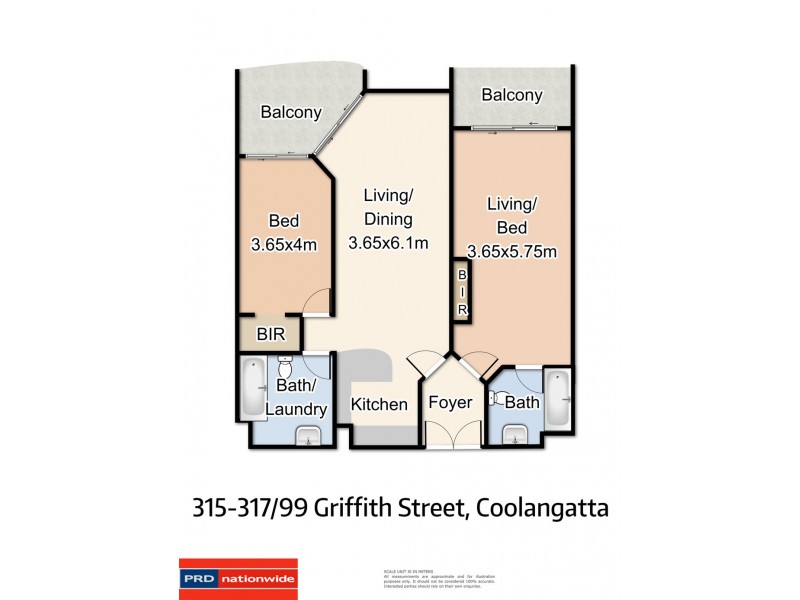 315-317/99 Griffith Street, Coolangatta QLD 4225 Floorplan
