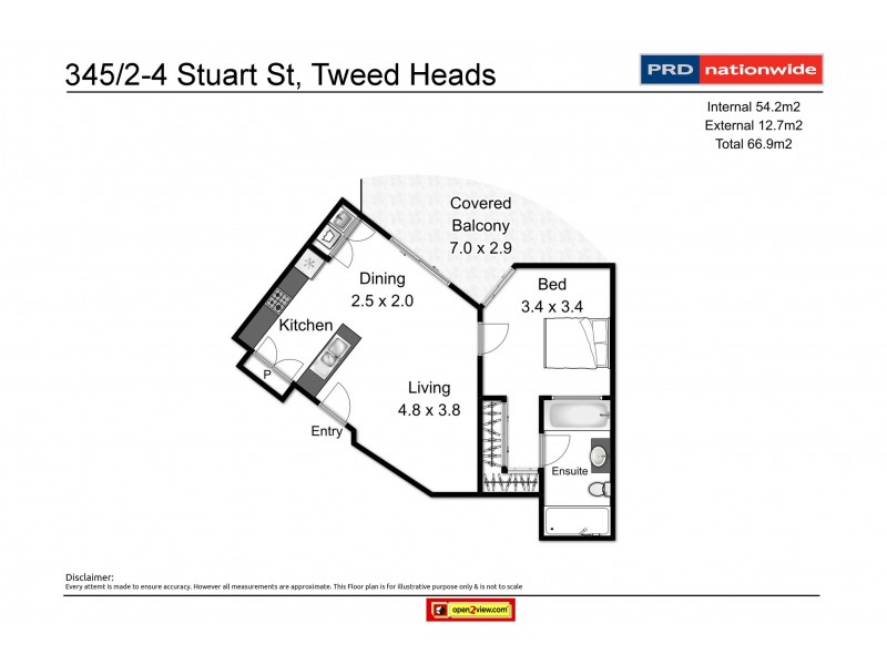 345/4 Stuart St, Tweed Heads NSW 2485 Floorplan
