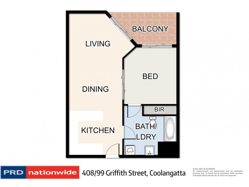 408/99 Griffith Street, Coolangatta QLD 4225 Floorplan