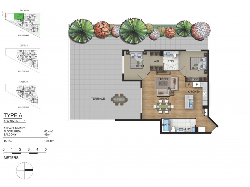 1/13 Fenton Street, Fairfield QLD 4103 Floorplan