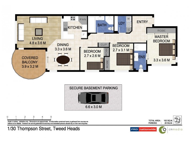 1/30 Thomson Street, Tweed Heads NSW 2485 Floorplan