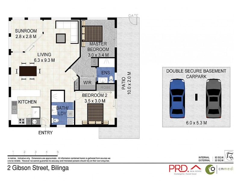 2/2 Gibson St, Bilinga QLD 4225 Floorplan