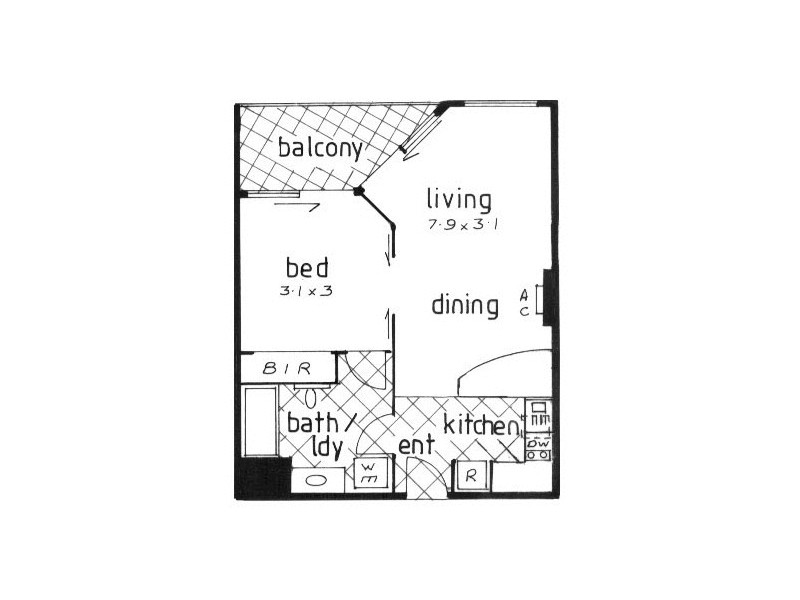 356/99 Griffith Street, Coolangatta QLD 4225 Floorplan