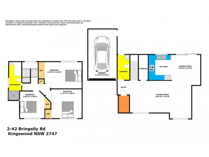 2/42 Bringelly Road, Kingswood NSW 2747 Floorplan