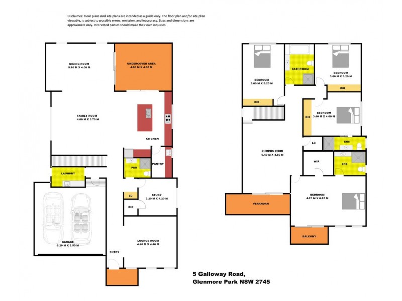 5 Galloway Road, Glenmore Park NSW 2745 Floorplan