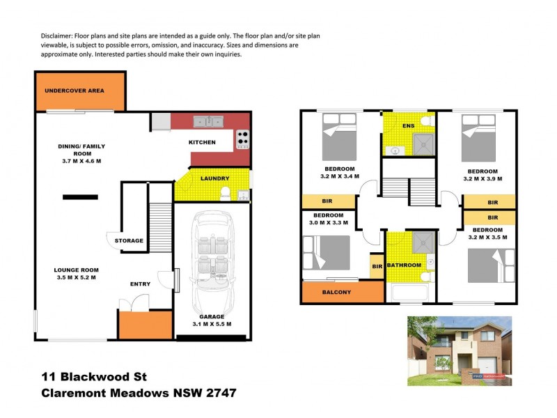11 Blackwood Street, Claremont Meadows NSW 2747 Floorplan