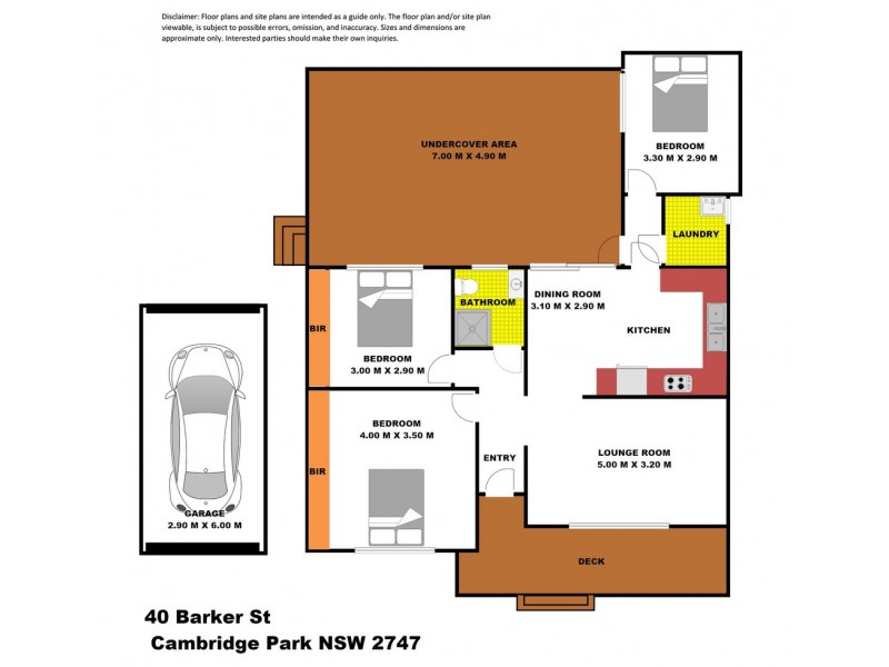 40 Barker Street, Cambridge Park NSW 2747 Floorplan