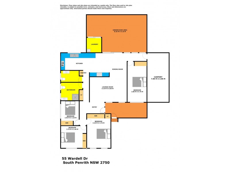 55 Wardell Drive, South Penrith NSW 2750 Floorplan