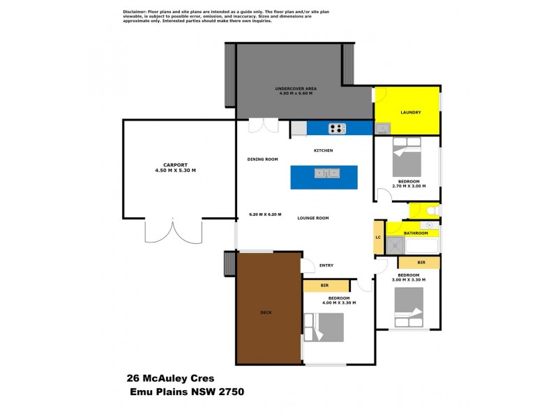 26 McAuley Crescent, Emu Plains NSW 2750 Floorplan