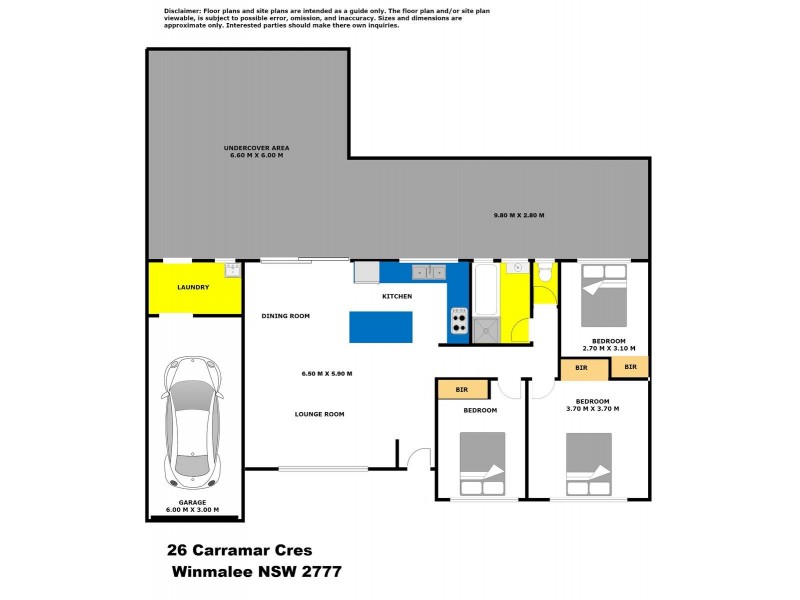 26 Carramar Crescent, Winmalee NSW 2777 Floorplan