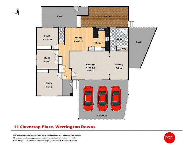 11 Clovertop Place, Werrington Downs NSW 2747 Floorplan