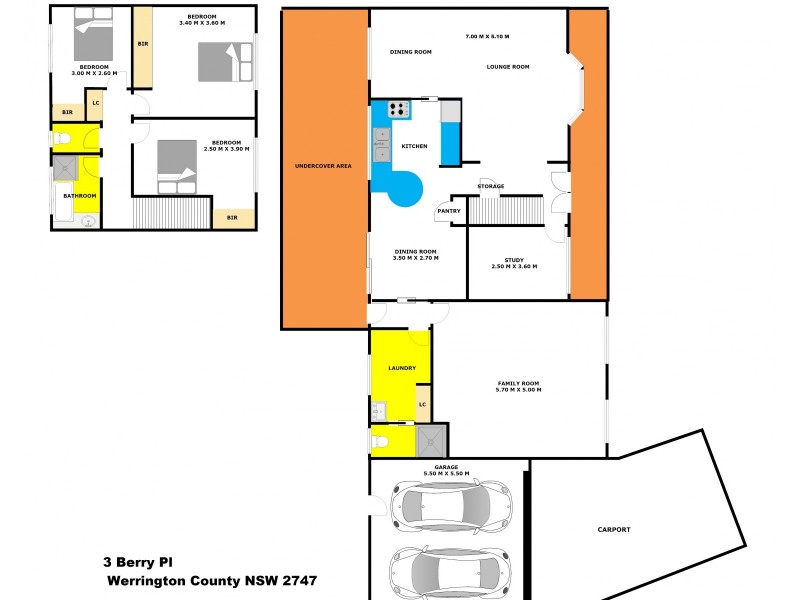 3 Berry Place, Werrington County NSW 2747 Floorplan