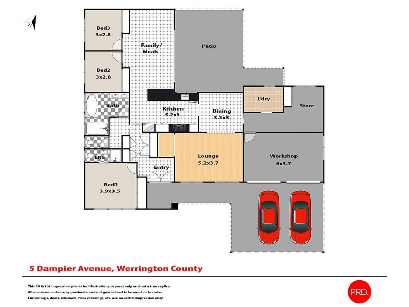 5 Dampier Avenue, Werrington County NSW 2747 Floorplan