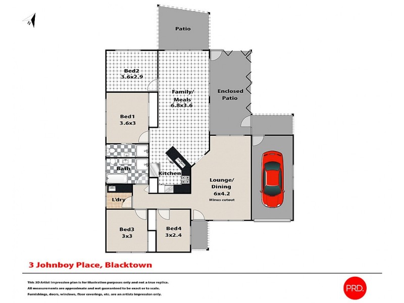 3 Johnboy Place, Blacktown NSW 2148 Floorplan