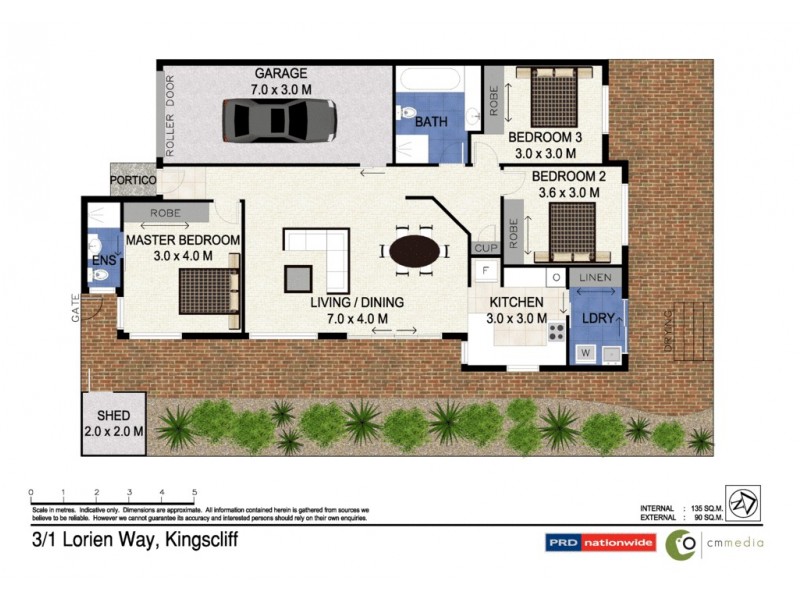 3/1 Lorien Way, Kingscliff NSW 2487 Floorplan