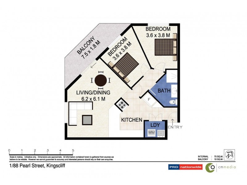 1/88 Pearl Street, Kingscliff NSW 2487 Floorplan