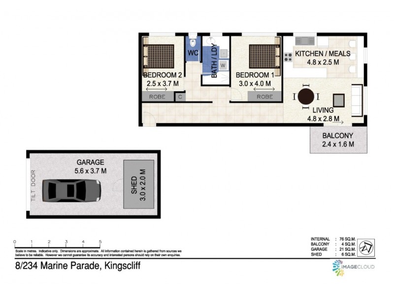 8/234 Marine Parade, Kingscliff NSW 2487 Floorplan