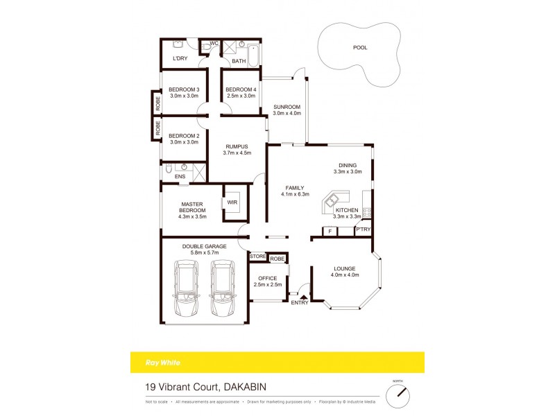 19 Vibrant Court, Dakabin QLD 4503 Floorplan
