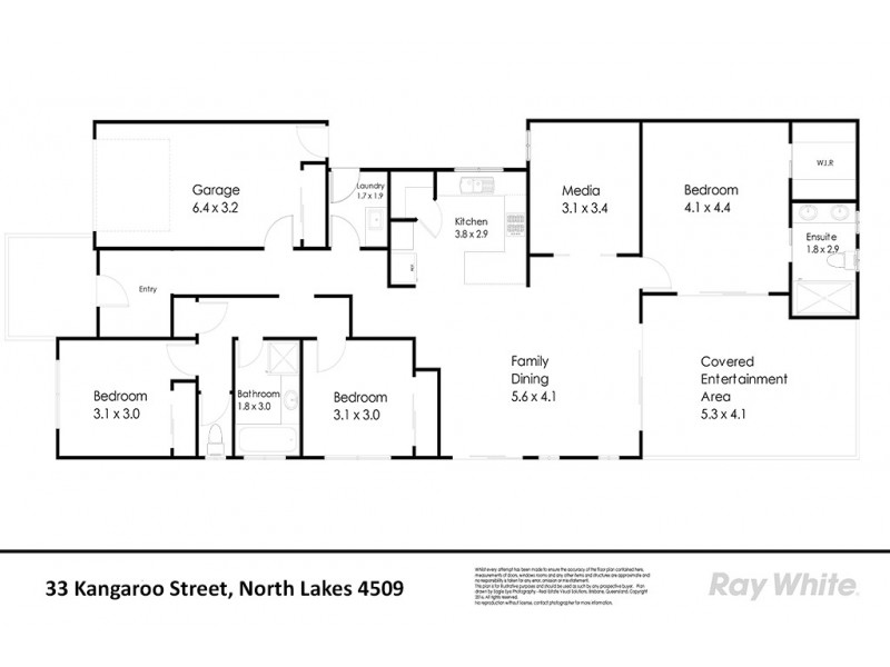 33 Kangaroo Street, North Lakes QLD 4509 Floorplan