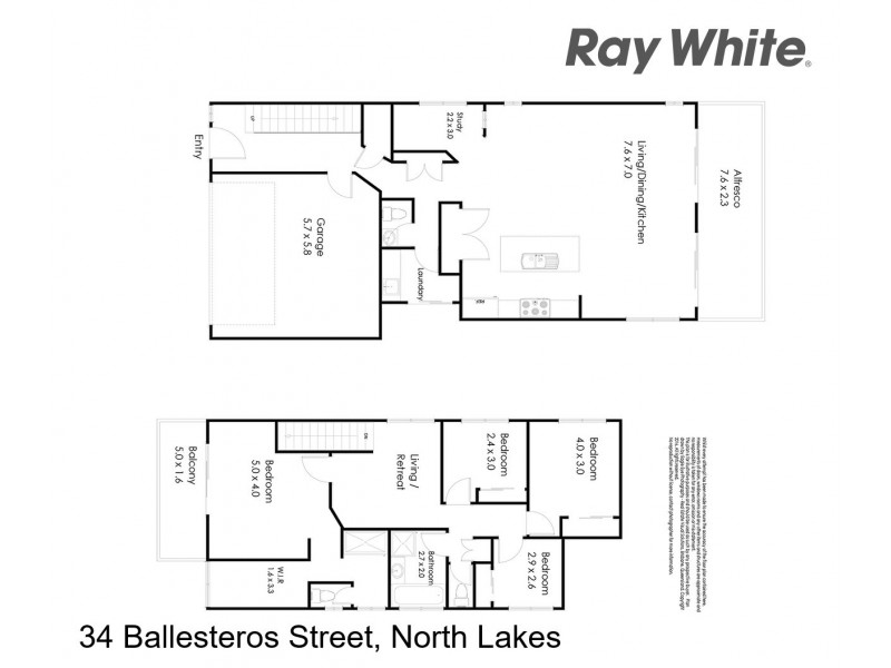 34 Ballesteros Street, North Lakes QLD 4509 Floorplan