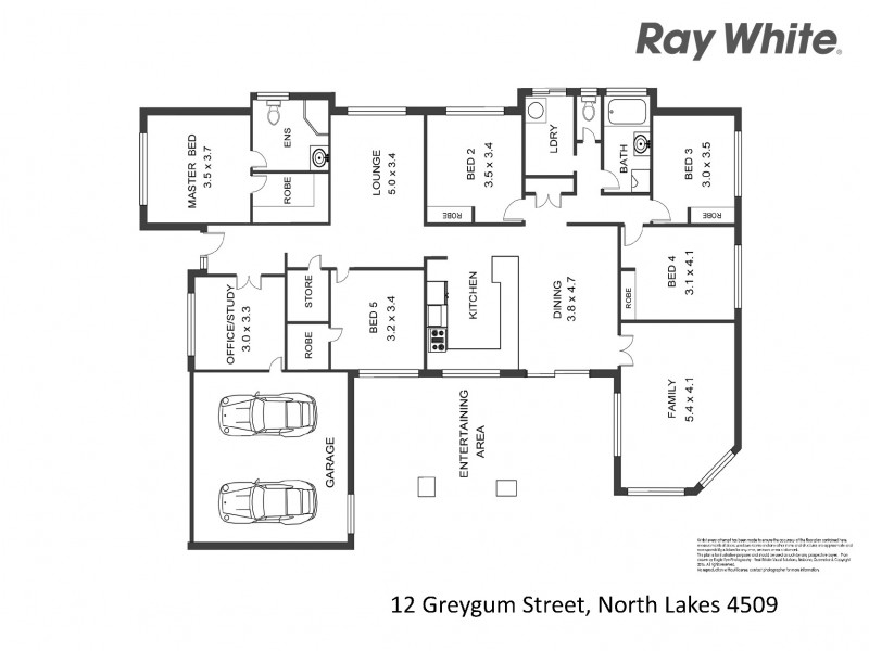 12 Greygum Street, North Lakes QLD 4509 Floorplan