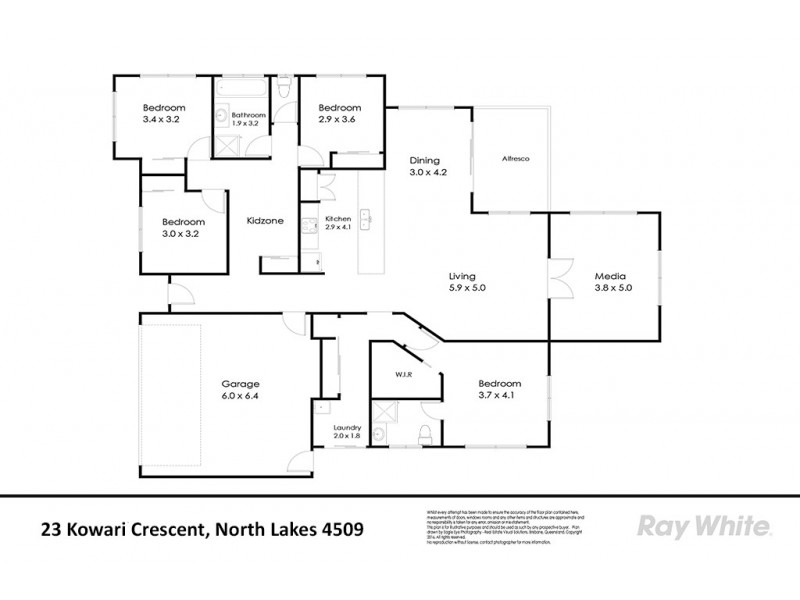 23 Kowari Crescent, North Lakes QLD 4509 Floorplan