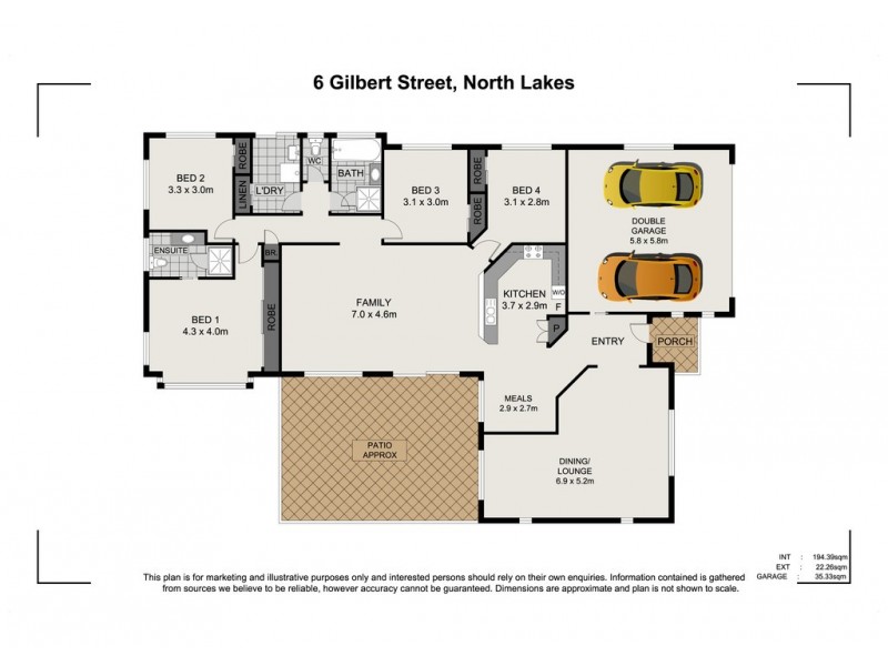 6 Gilbert Street, North Lakes QLD 4509 Floorplan