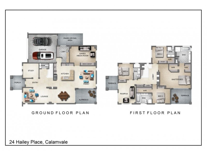 24 Hailey Place, Calamvale QLD 4116 Floorplan
