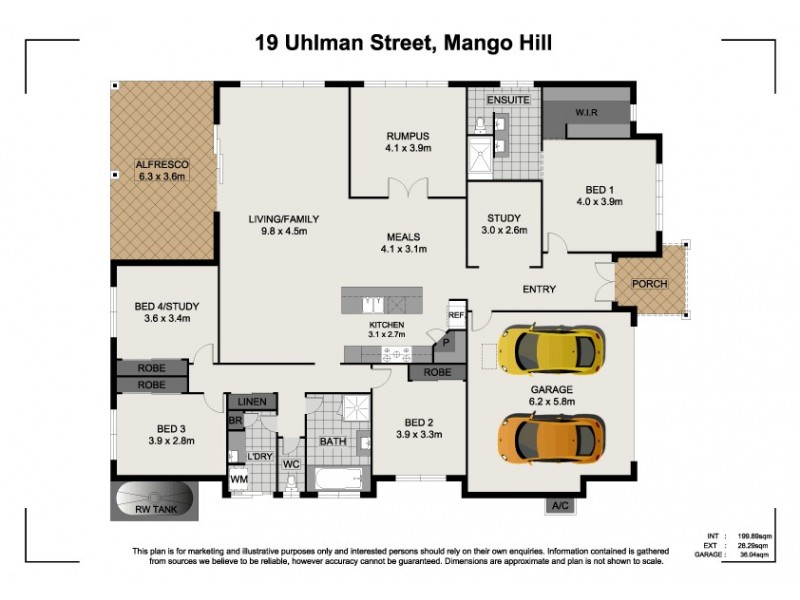 19 Uhlman Street, Mango Hill QLD 4509 Floorplan