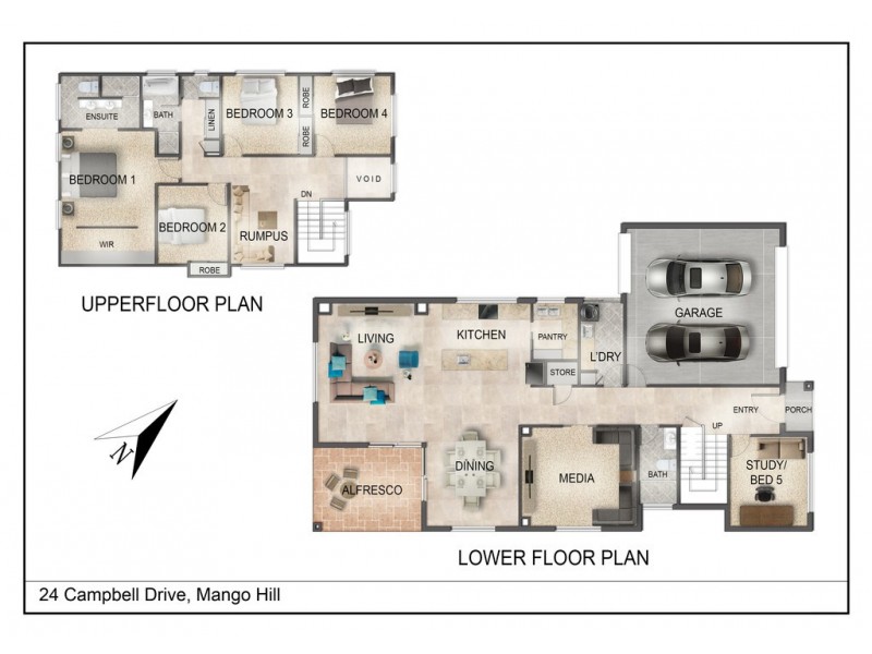 24 Campbell Drive, Mango Hill QLD 4509 Floorplan