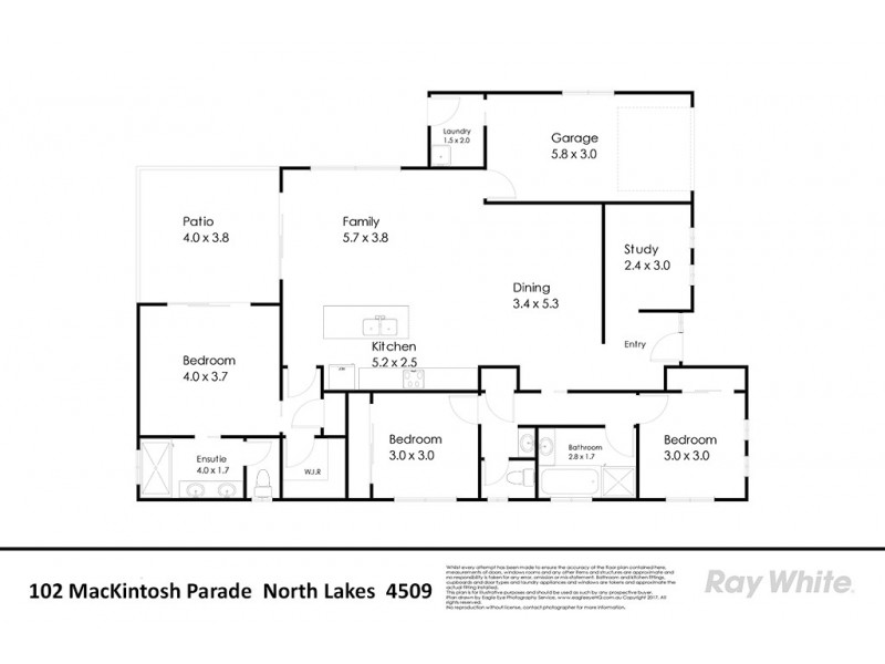 102 Mackintosh Drive, North Lakes QLD 4509 Floorplan