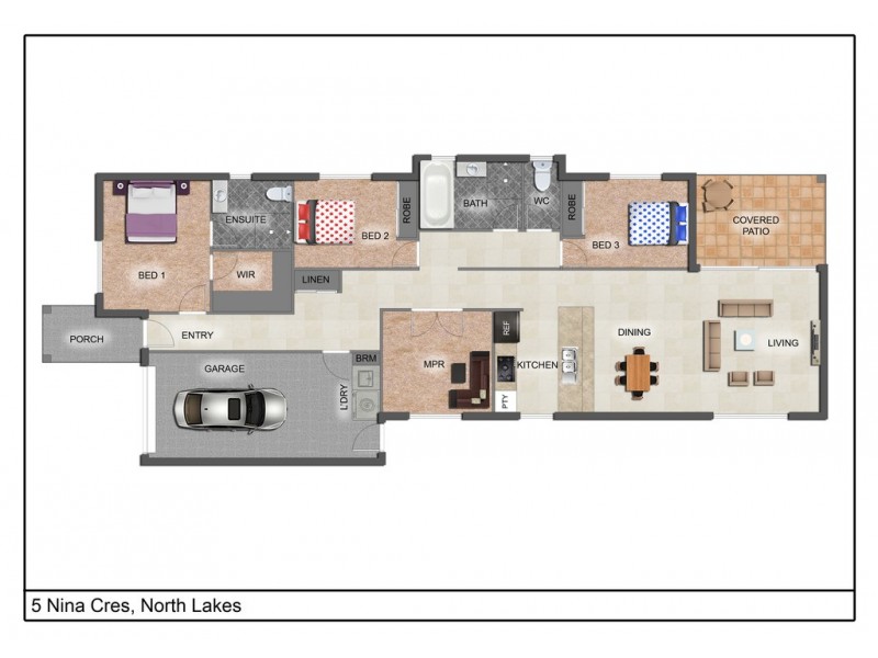 5 Nina Crescent, North Lakes QLD 4509 Floorplan