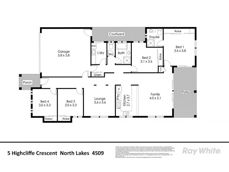 5 Highcliff Crescent, North Lakes QLD 4509 Floorplan