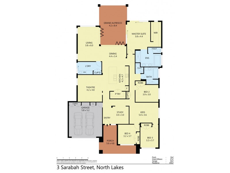 3 Sarabah Street, North Lakes QLD 4509 Floorplan