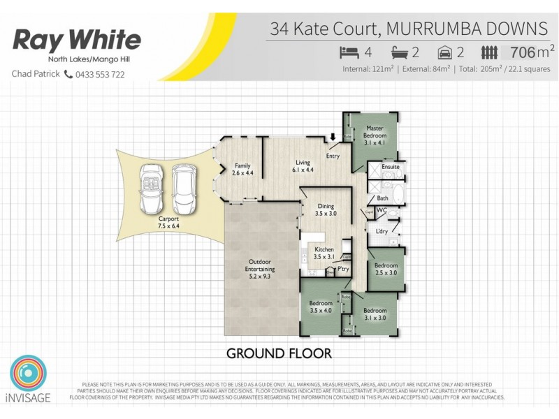 34 Kate Court, Murrumba Downs QLD 4503 Floorplan