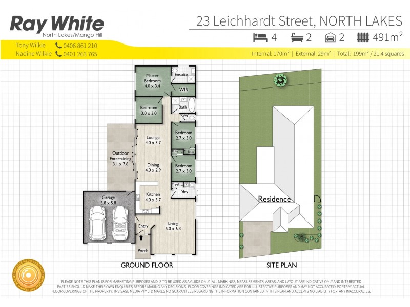 23 Leichhardt Street, North Lakes QLD 4509 Floorplan